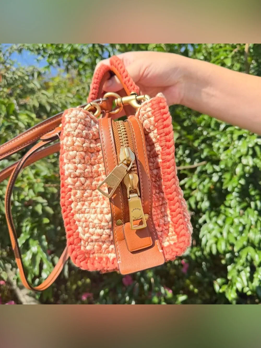 NWT COACH Rogue 20 With Crochet CJ635